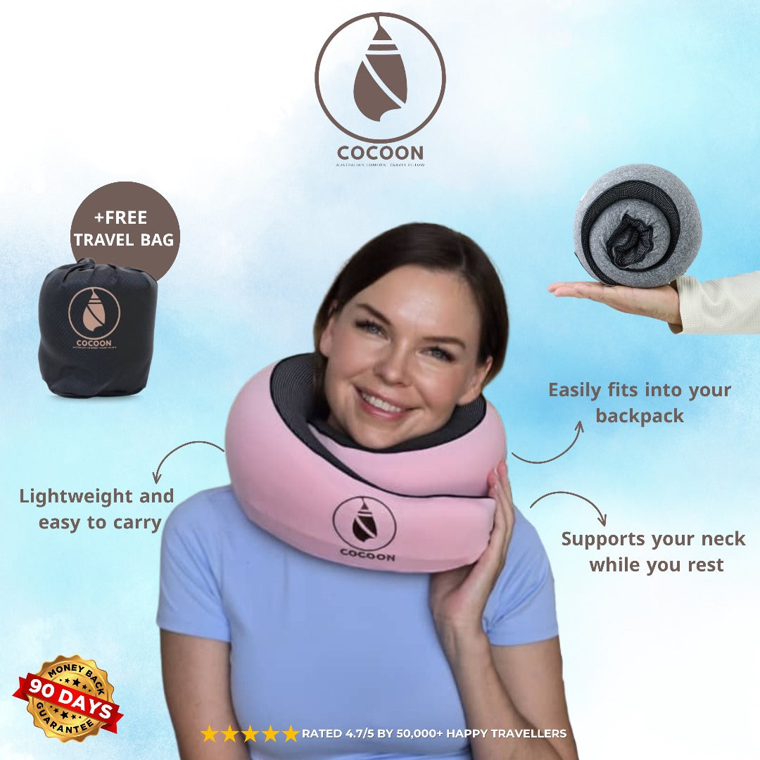 Comfort Kit: Free Eye Mask with Cocoon Travel Pillow