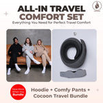 The All-In Travel Comfort Set: Cocoon Hoodie + Pants + Cocoon Travel Bundle - Cocoon-Australia
