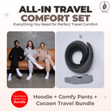 The All-In Travel Comfort Set: Cocoon Hoodie + Pants + Cocoon Travel Bundle - Cocoon-Australia